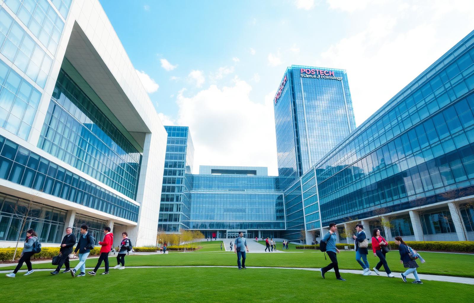 POSTECH modern science and engineering campus in Pohang, South Korea